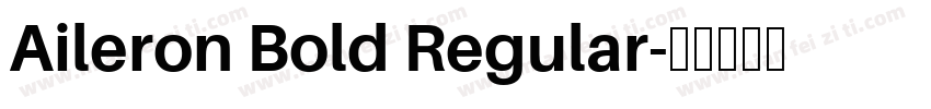 Aileron Bold Regular字体转换